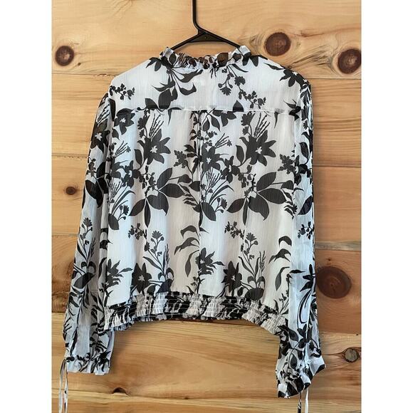 NWT Standards & Practices Floral Blouse - White/Black - 2X - Picture 5 of 8